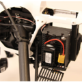 View of drone battery prior to removal
