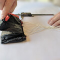 Demonstration of folding a drone parachute