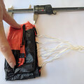 View of a properly folded drone parachute