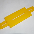 The base of a parachute folding and rigging jig