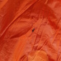 Closeup of a damaged parachute canopy