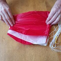 Demonstration of folding a drone parachute