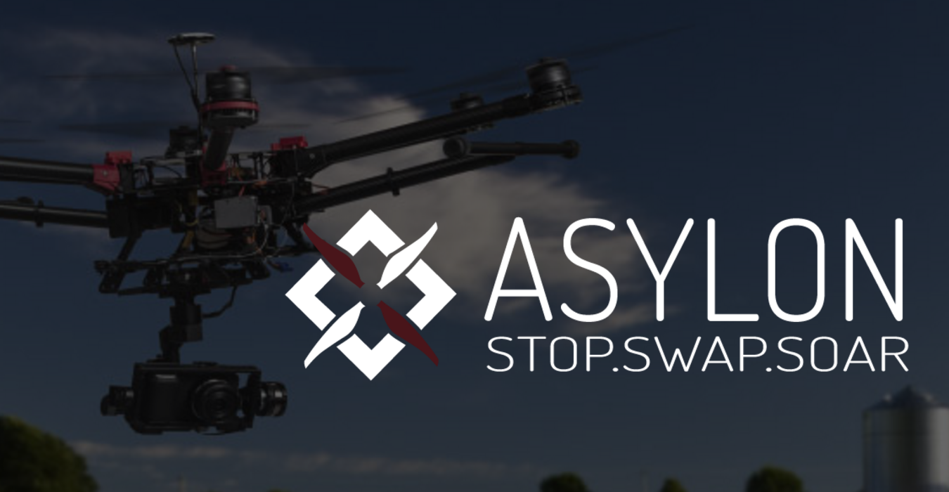 Asylon Logo with drone