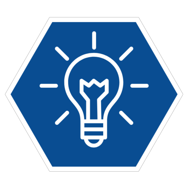 lightbulb icon, your innovation