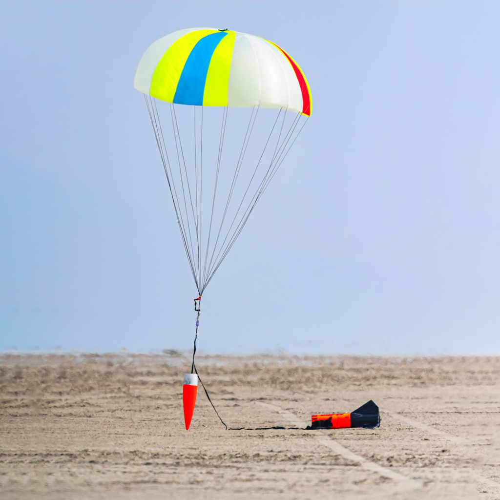 Raven On-Landing Parachute Release for Drones, Rockets and other UAS