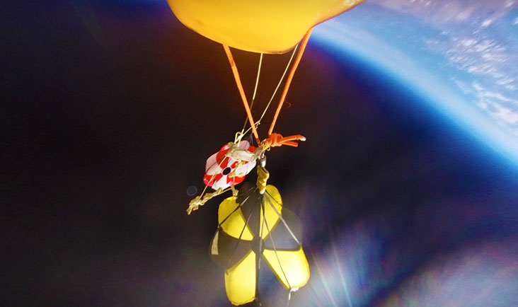 Research balloon payload recovery with Fruity Chute